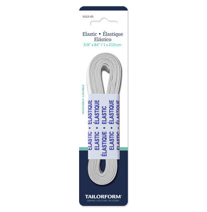 3/8' KNIT ELASTIC WHITE