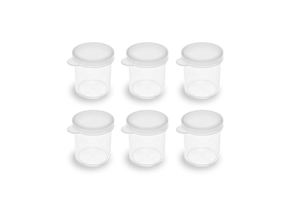 Craft/Bead Storage: 20ml (0.68 fl oz) Craft Storage Cups w/Lids x6