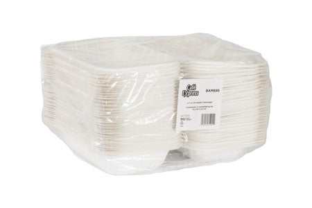 CAFE EXPRESS MFPP HINGED CONTAINER 6" X 9" 50/PK x 6/CS