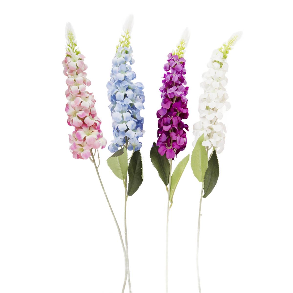 Country G. 29" Single 6-point Artificial Hyacinth, 4asst, Label