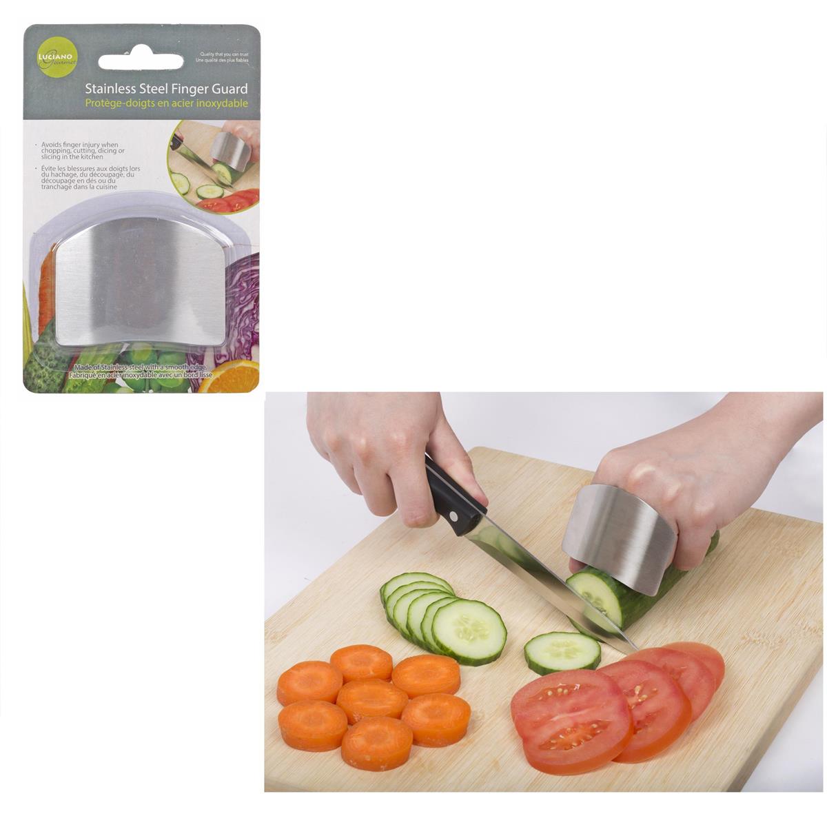 L.Gourmet Finger Guard, Stainless Steel, clamshell (DCS)