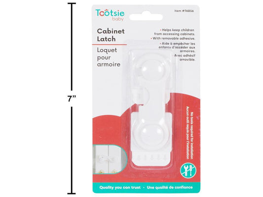 Tootsie Baby, Cabinet Latch,  4x1.5x0.5", b/c