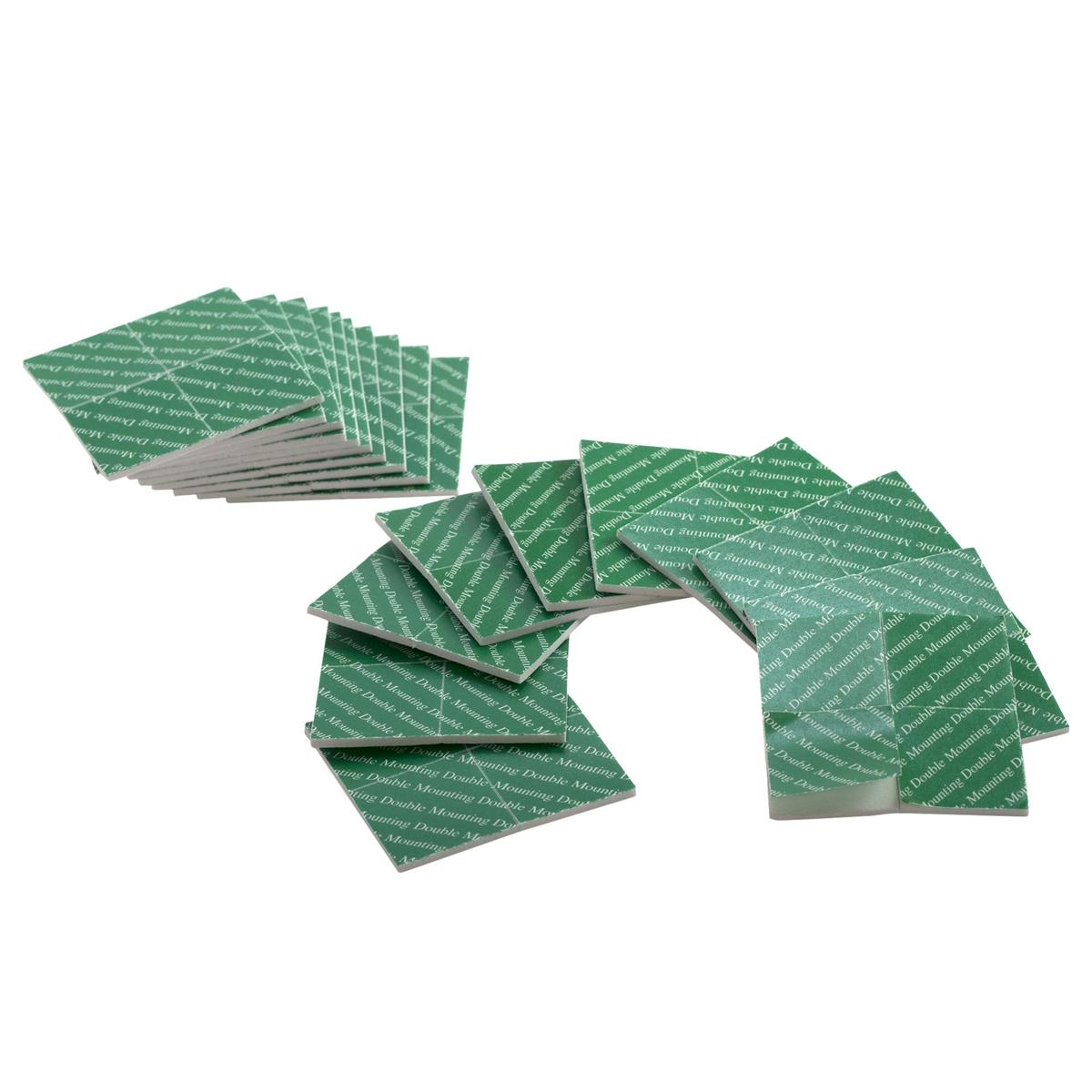 H.E., 80-pc Double-sided Adhesive Foam, Square, 1"x1", b/c