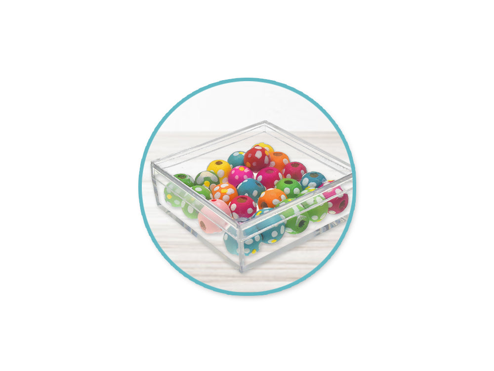 Craft Storage: Mini Plastic Containers x4 for Glitter/Sand/Beads/Findings