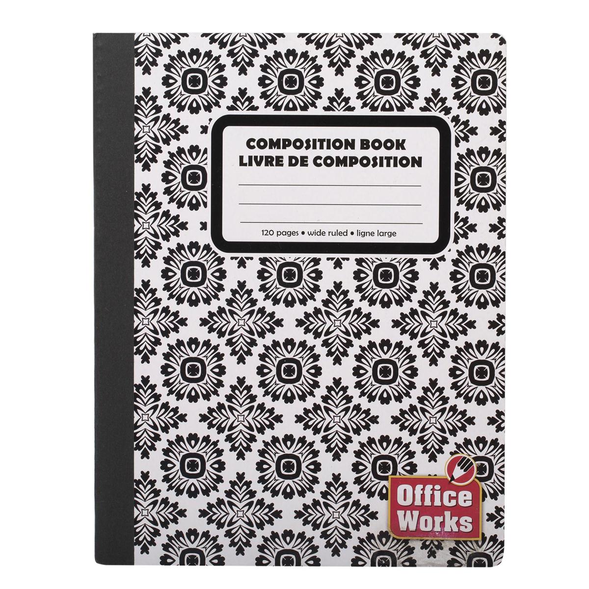 O.WKs. 120-P 7.5x9.75" Stitched Composition Bk