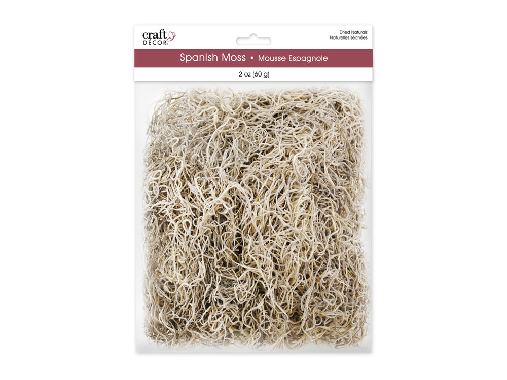 Craft Decor Dried Naturals: 2oz Spanish Moss