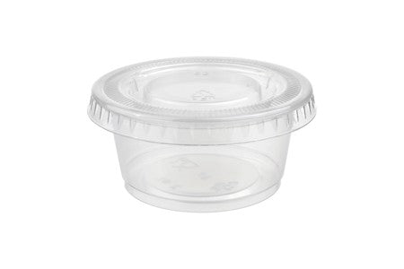 2 OZ PP PORTION CUP AND LID COMBO 20/BAG 36/CS