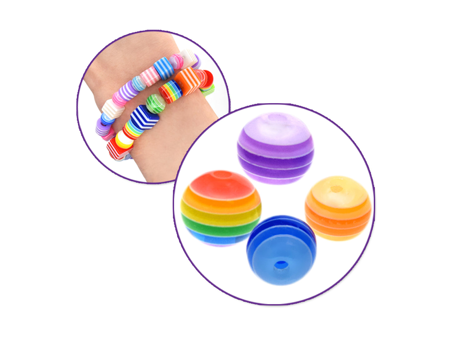 Acrylic Fashion Beads: 40pc Multi-Packs B) Round