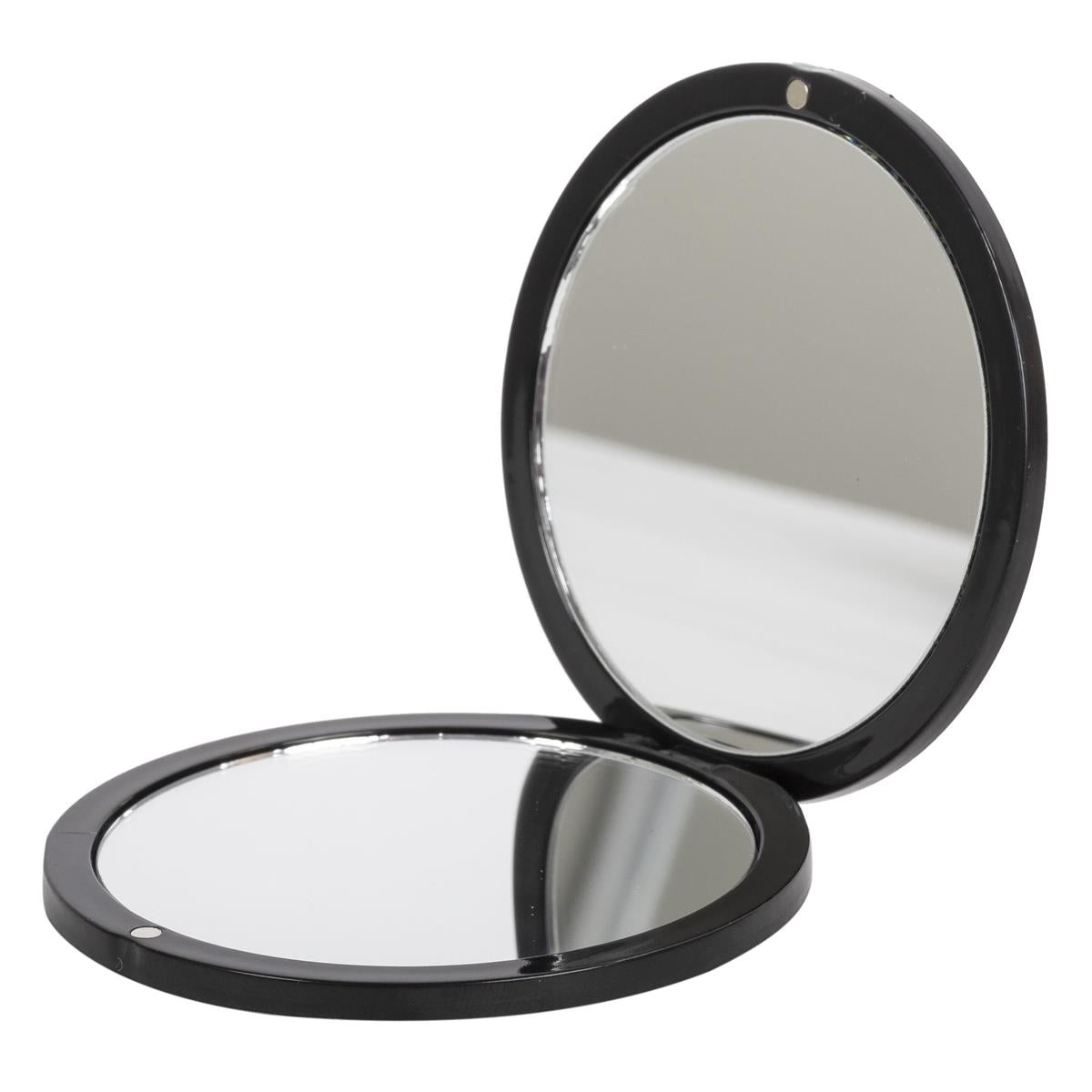 Bodico, Round Compact Mirror 1x/2x, black, bc