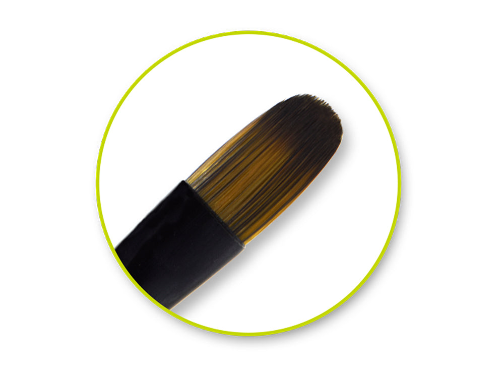 Artist Brush Set: The Golden Era Set x5 Wood Handle A) Background