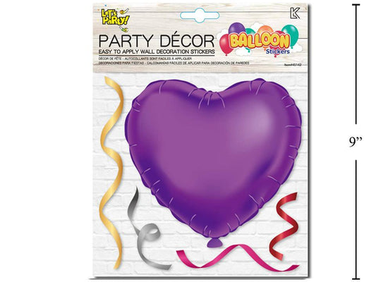 Let's Party, Balloon look, Wall Decor, Purple Heart