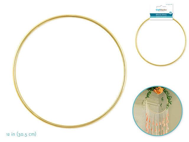 Craft Medley: Brass Rings 12" Round