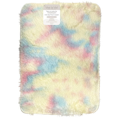 ANTI-SLIP PLUSH CARPET WITH FOAM-RAINBOW 20''x30'