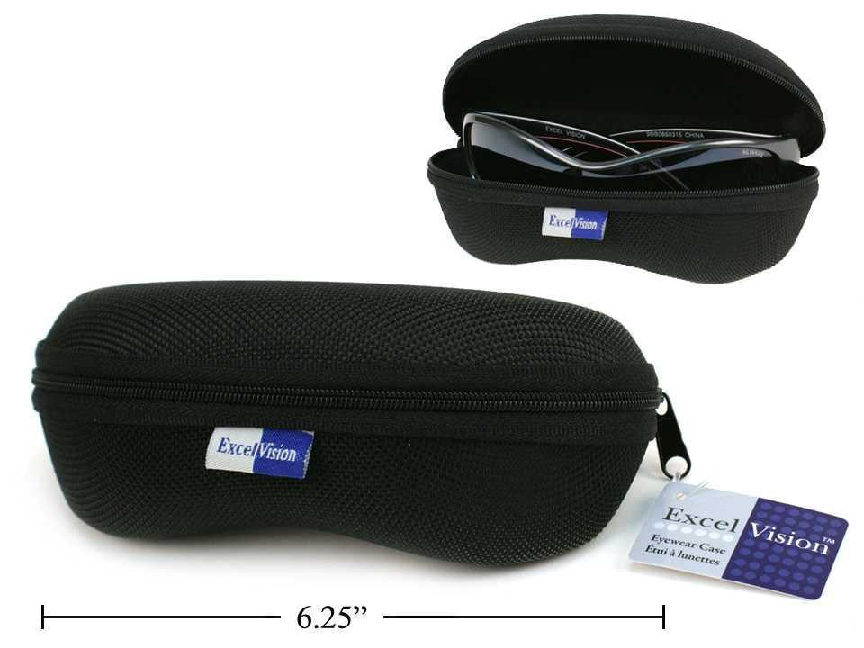 Excel Vision  Sunglasses Case,  Black, hang tag