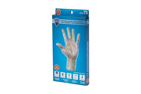 SANI-GUARD DISPOSABLE LDPE GLOVES L/XL 75/PK