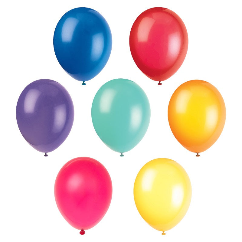 Helium filled - 12" Latex Balloons - Assorted