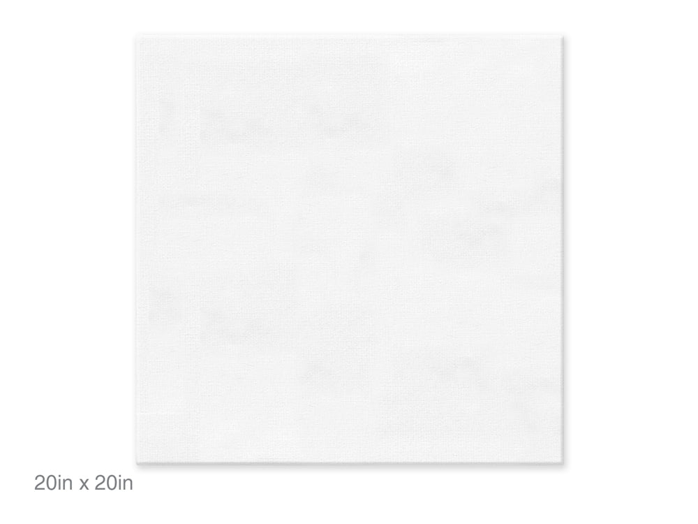 Stretch Artist Canvas: Square 20"x20" Primed Back-Stapled