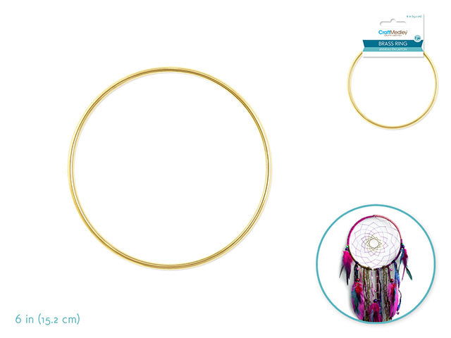 Craft Medley: Brass Rings 6" Round