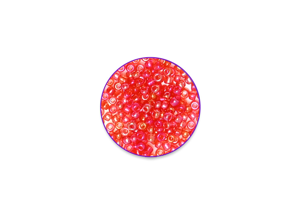 Glass Bead Kit: Rocailles/Seed Beads/Bugles 45g ULTIMIX H) Rouge