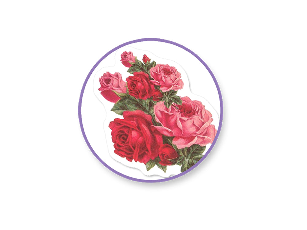 Paper Craft Sticker: 5"x12" 2-Sticker Themed Set C) Rose Medley