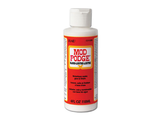 Mod Podge: 4oz All-In-One Glue/Sealer/Finish Non-Toxic A) Gloss