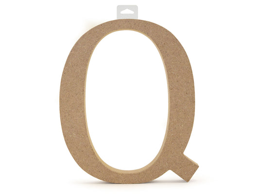 Wood Letters: 5 1/8" MDF Standing Q