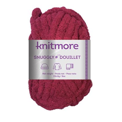 SNUGLY KNITTING YARN-BURGUNDY 226.8 G/32.3yards