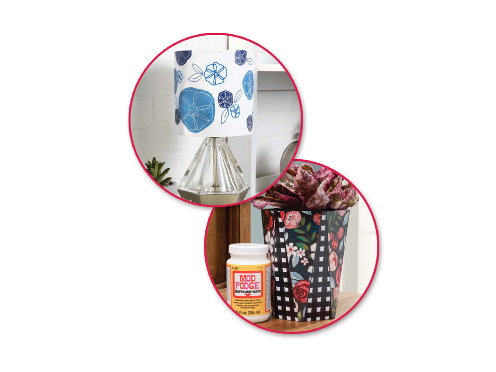 Mod Podge: 8oz All-In-One Glue/Sealer/Finish Non-Toxic B) Matte