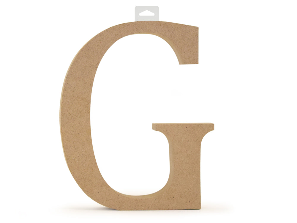 Wood Letters: 5 1/8" MDF Standing G