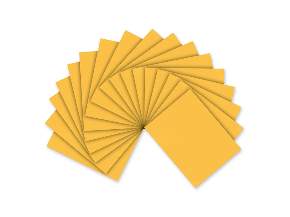 Fun Foam Sheets: One 9"x12" - 2mm(T) Barcoded Sheets V) Golden Yellow