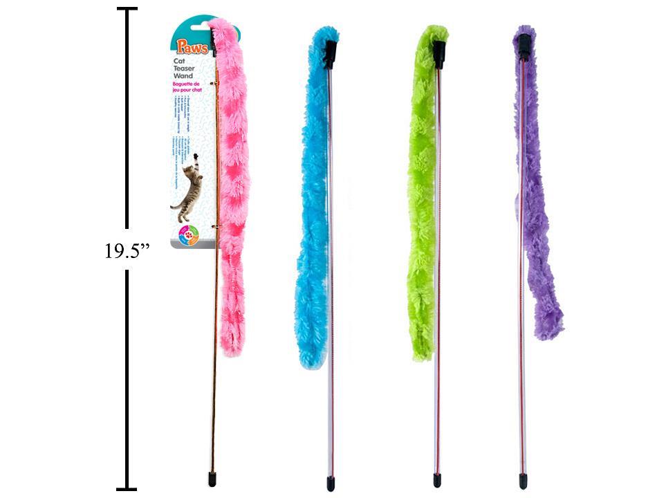 PAWS, Cat Teaser Wand, 4 colours, t.o.c.
