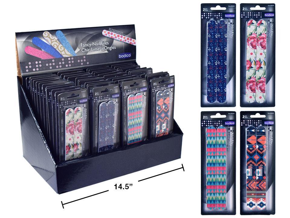 Bodico 2-pc Fancy Nail File Set, b/c, 48/dsp