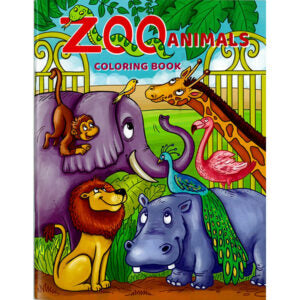 Book Coloring Zoo Animals