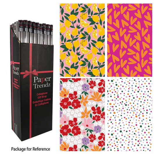 Paper T. Single Roll Wrap, 27.55"x96" (18.38sqft), 4/S, ASST C