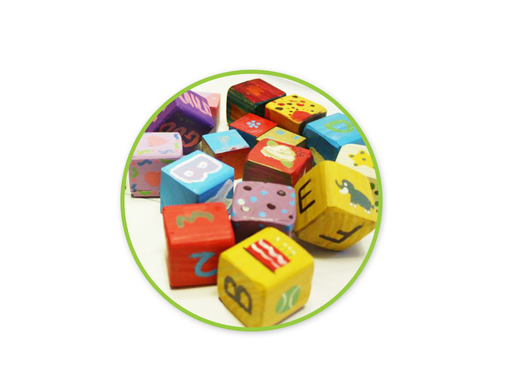 Craftwood: 5/8in (15mm) Cubes 36/pk Colored