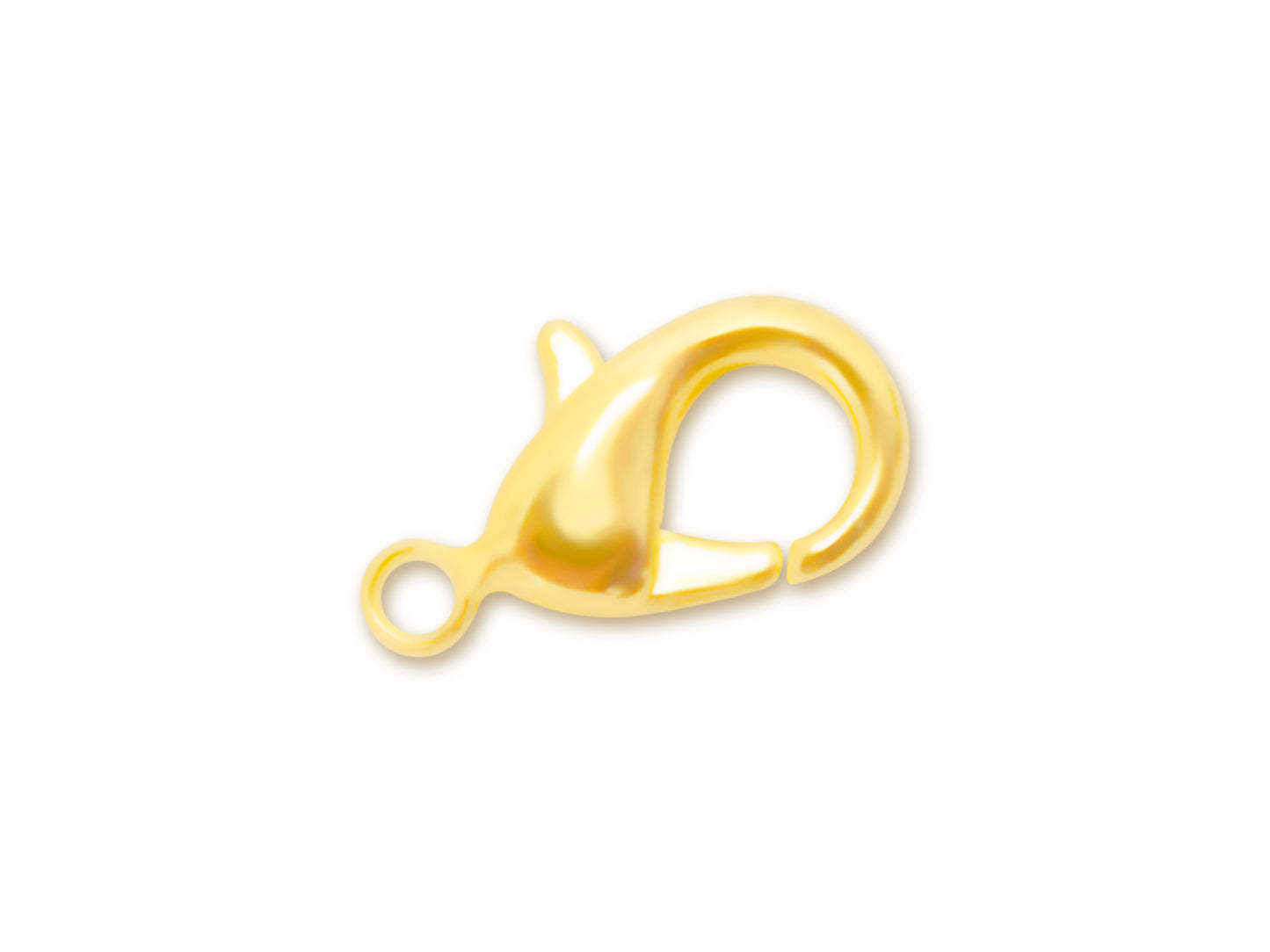 Jewelry Findings: 10mm Lobster Claw x12 w/Clasp A) Gold