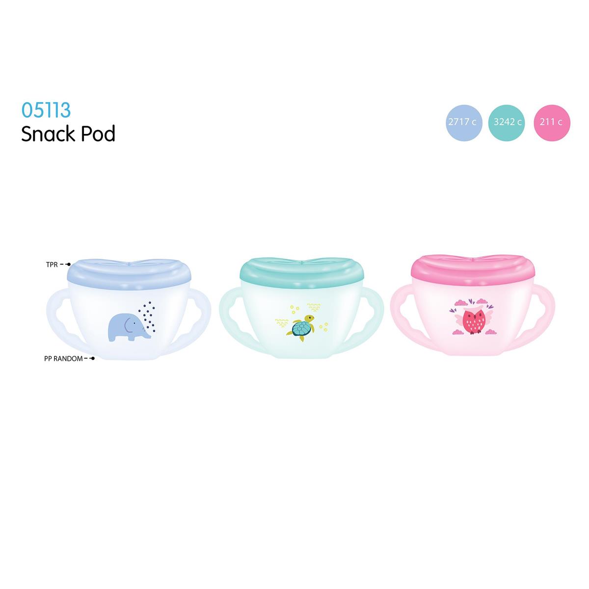 Tootsie Baby, Snack Catcher, 3 asst, hc