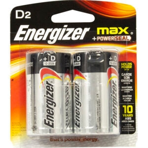 Battery Energizer Max D 2Pk