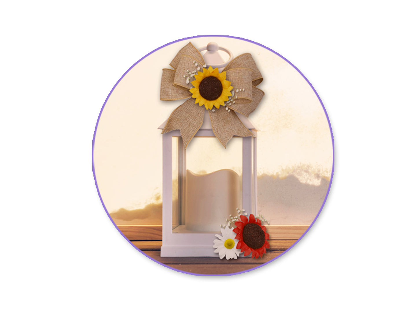 Floral Embellish: 4cm Handmade Paper Sunflowers x9 A) Yellow