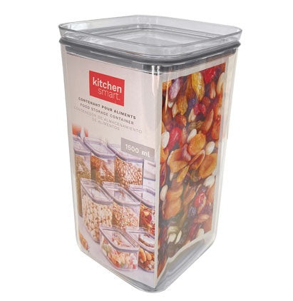 FOOD STORAGE CONTAINER-ACRYLIC-SQUARE-1.5L