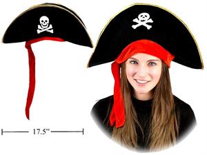 Party Gear Adult Pirate Hat, hangtag