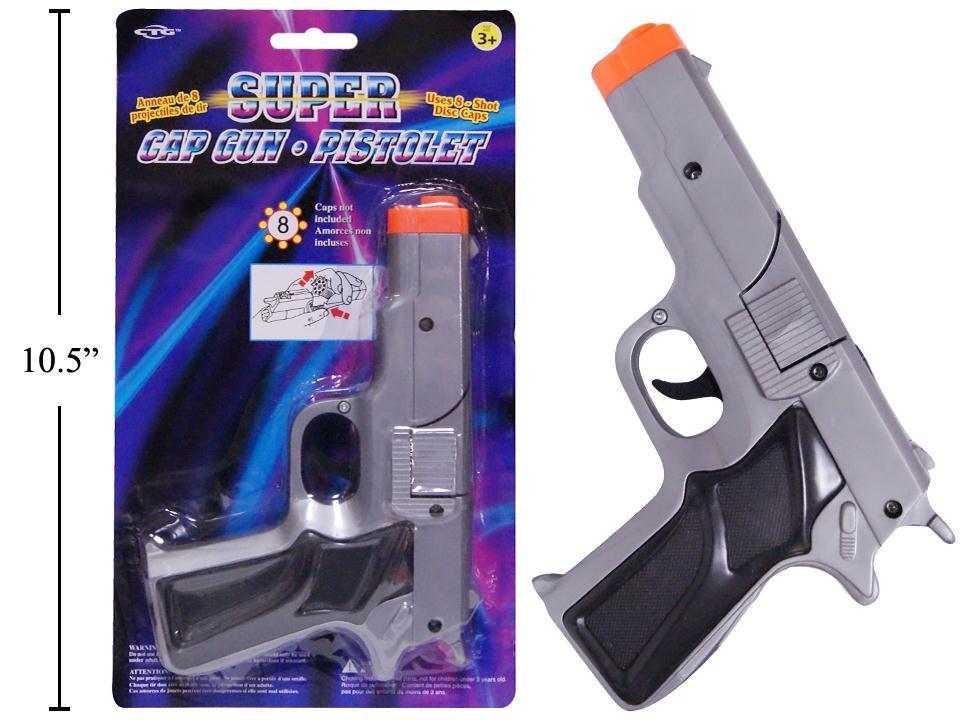 8-shot Super Cap Gun, Silver , b/c