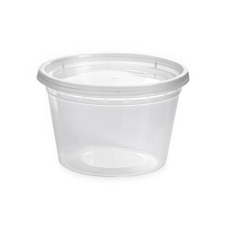 DELI ROUND LEAKPROOF 16oz PP CONTAINER w/LID 240/CS