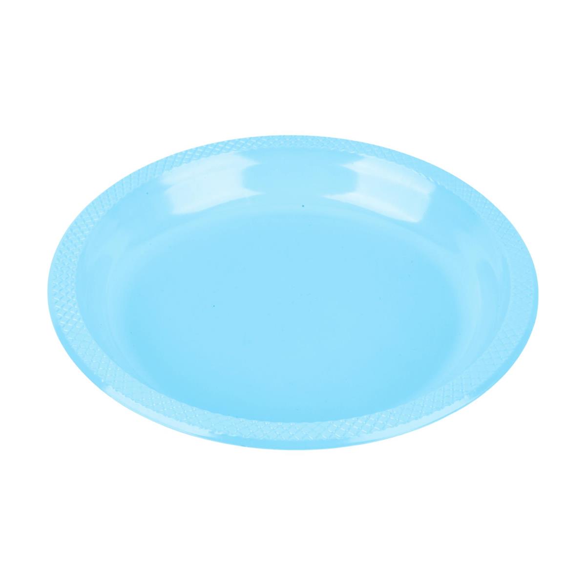 Luciano 12PK 9" PP Dinner Plate, 2asst, Blue/Green, Color Label, 12PK/PDQ