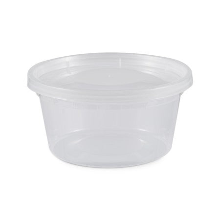 DELI ROUND LEAKPROOF 12oz PP CONTAINER w/LID 240/CS