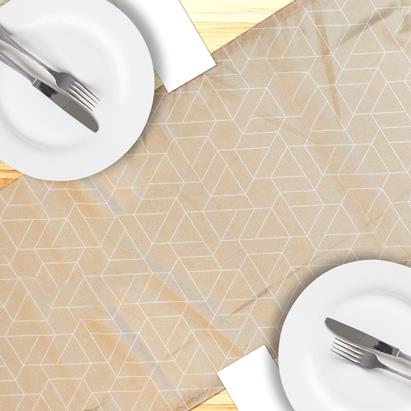 Table Runner - Microfiber Taupe 13"x72"
