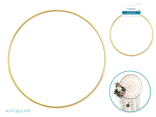 Craft Medley: Brass Rings 14" Round