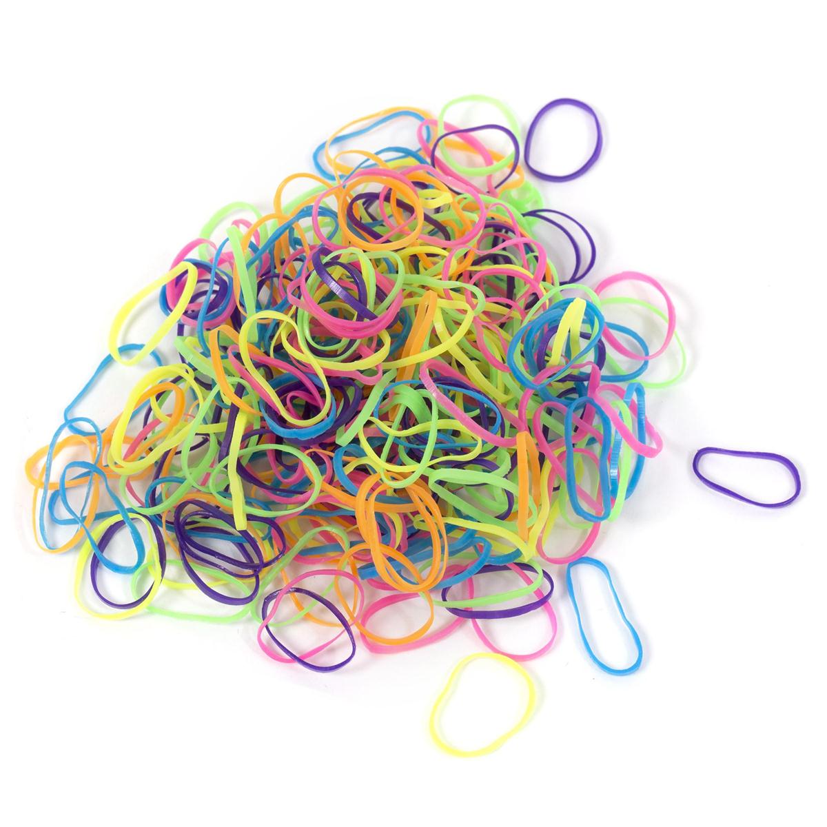 StylinG,320-pc Hair Accessories Set Latex Pony holder & mini clips