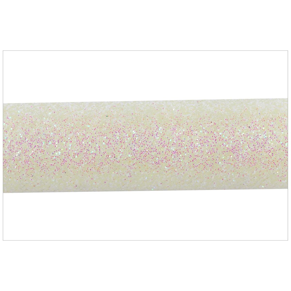 Enlighten 4pk 10" Shimmer White Taper Candle, pvc box