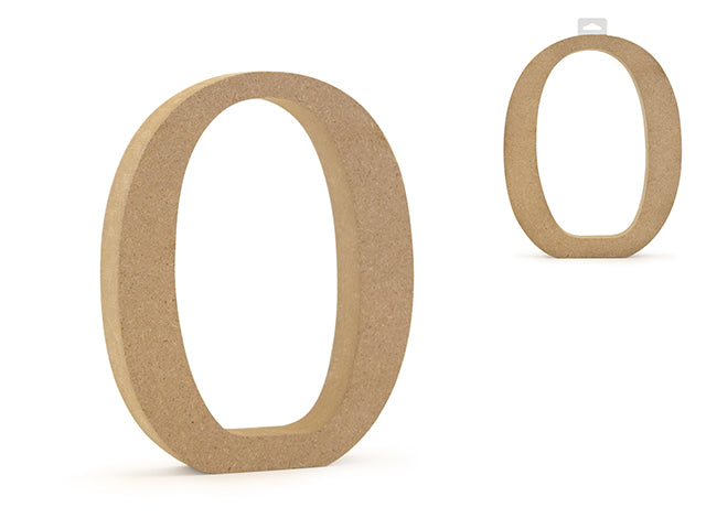 Wood Numbers: 5 1/8" MDF Standing 0